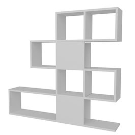 Hanah Home Karlin - White Estantería Moderna Color Blanco 120x109x19.5 cm